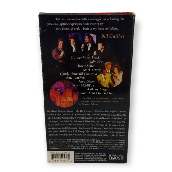Gaither Vocal Band Back Home In Indiana VHS, 1997 Gaither Gospel Series - Picture 3 of 5